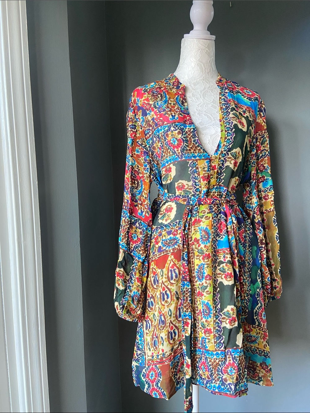 Zara patchwork bohemian dress